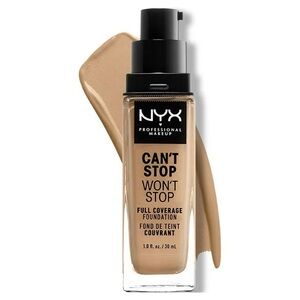 NYX Can't Stop Won't Stop 24hr Full Coverage Liquid Foundation - Beige, NEW